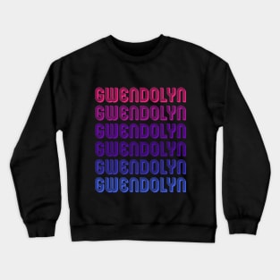 Gwendolyn - Retro Minimal Line Pattern Crewneck Sweatshirt